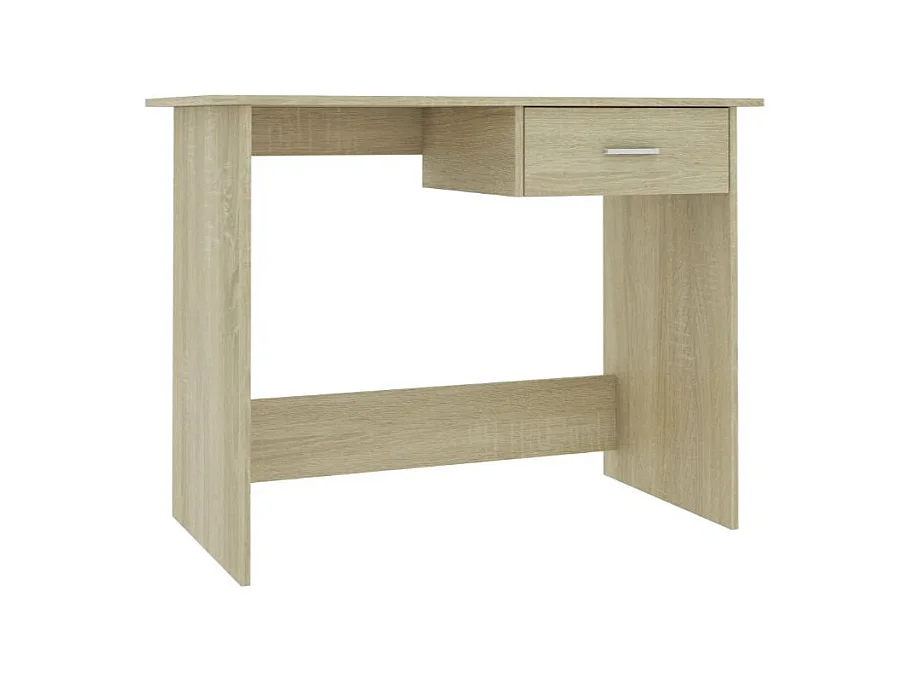 Bureau 1 tiroir chêne clair Athena