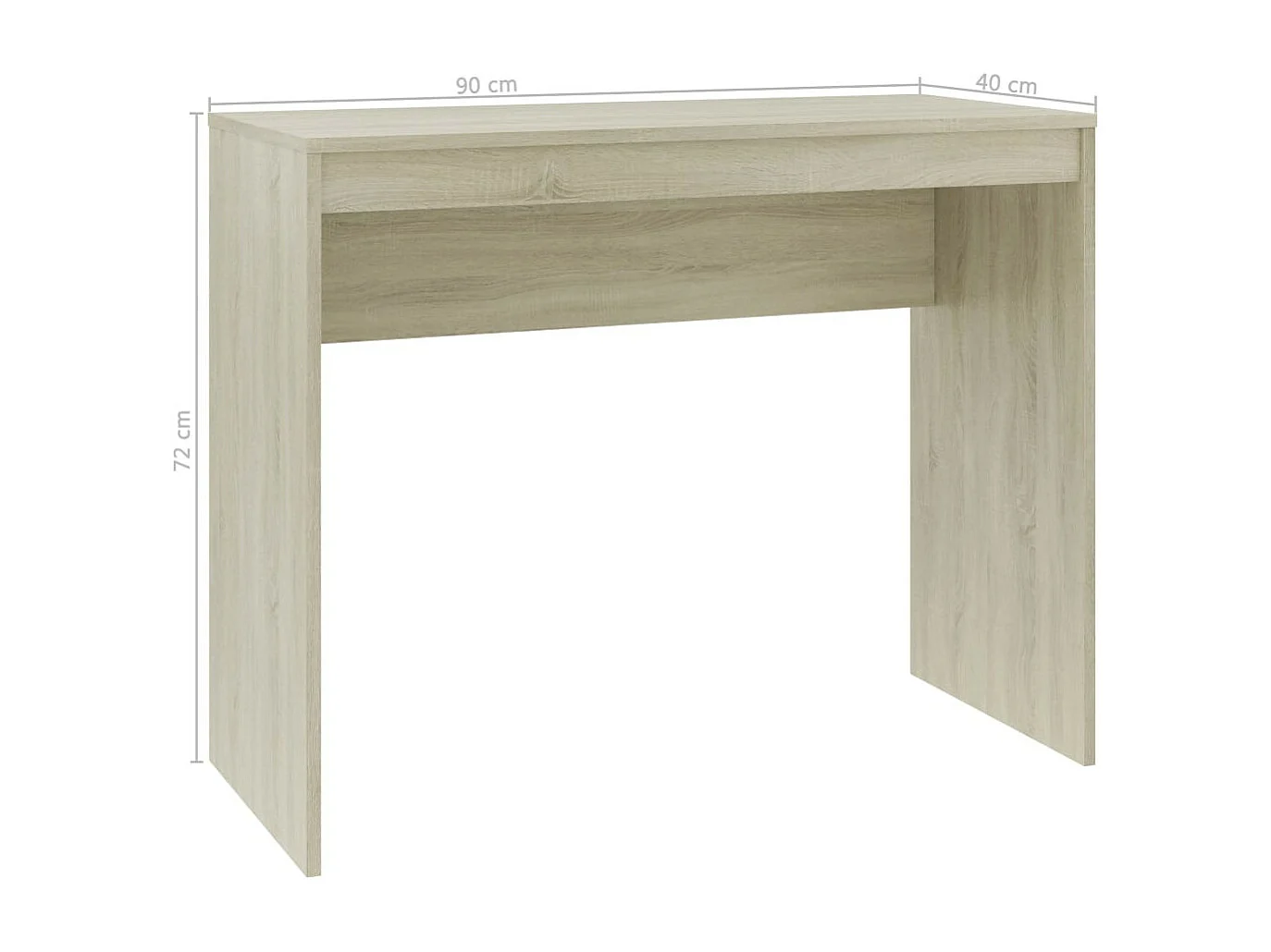 Bureau bois chêne sonoma Studano 90cm