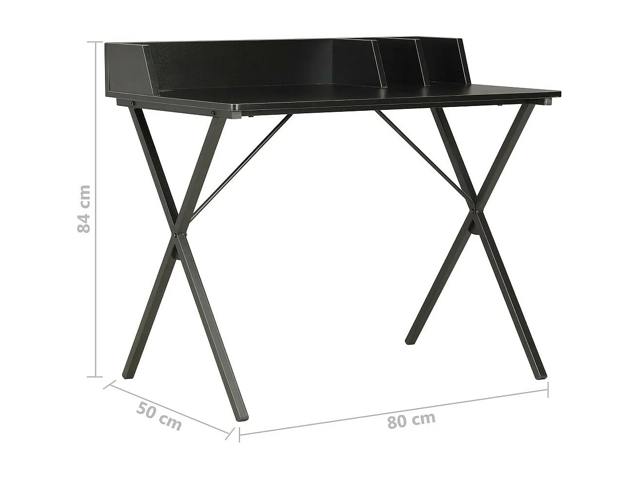 Bureau Noir 80x50x84