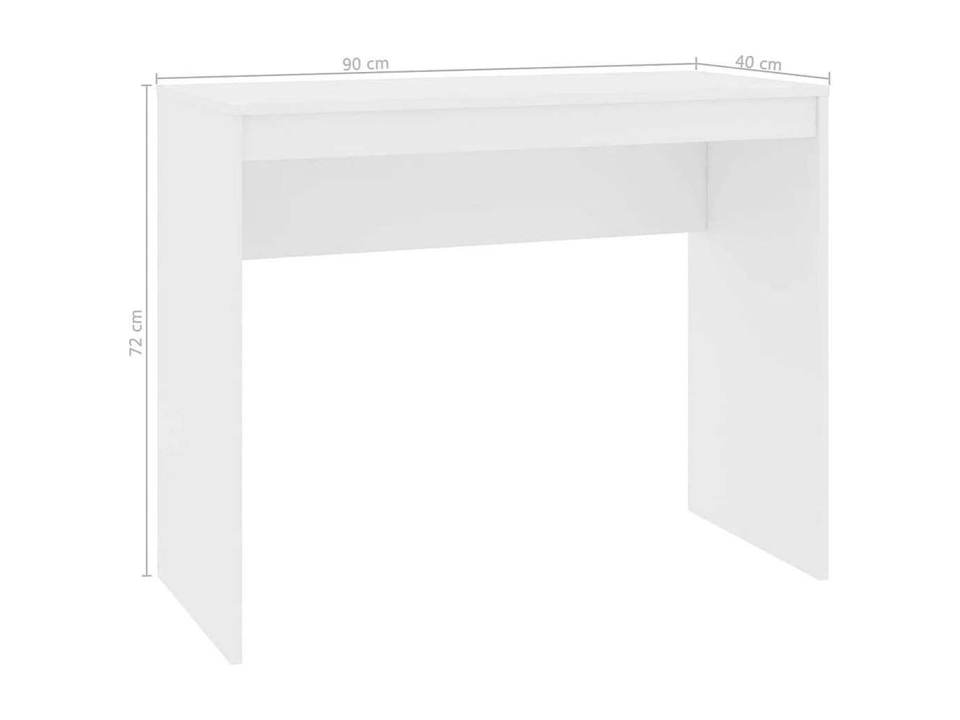 Bureau bois blanc Studano 90cm