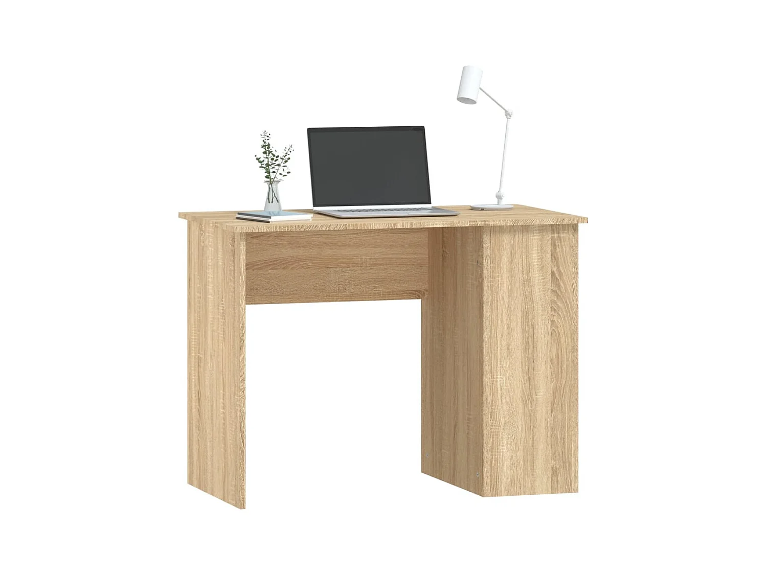 Bureau chêne sonoma 100x55x75 bois d'ingénierie