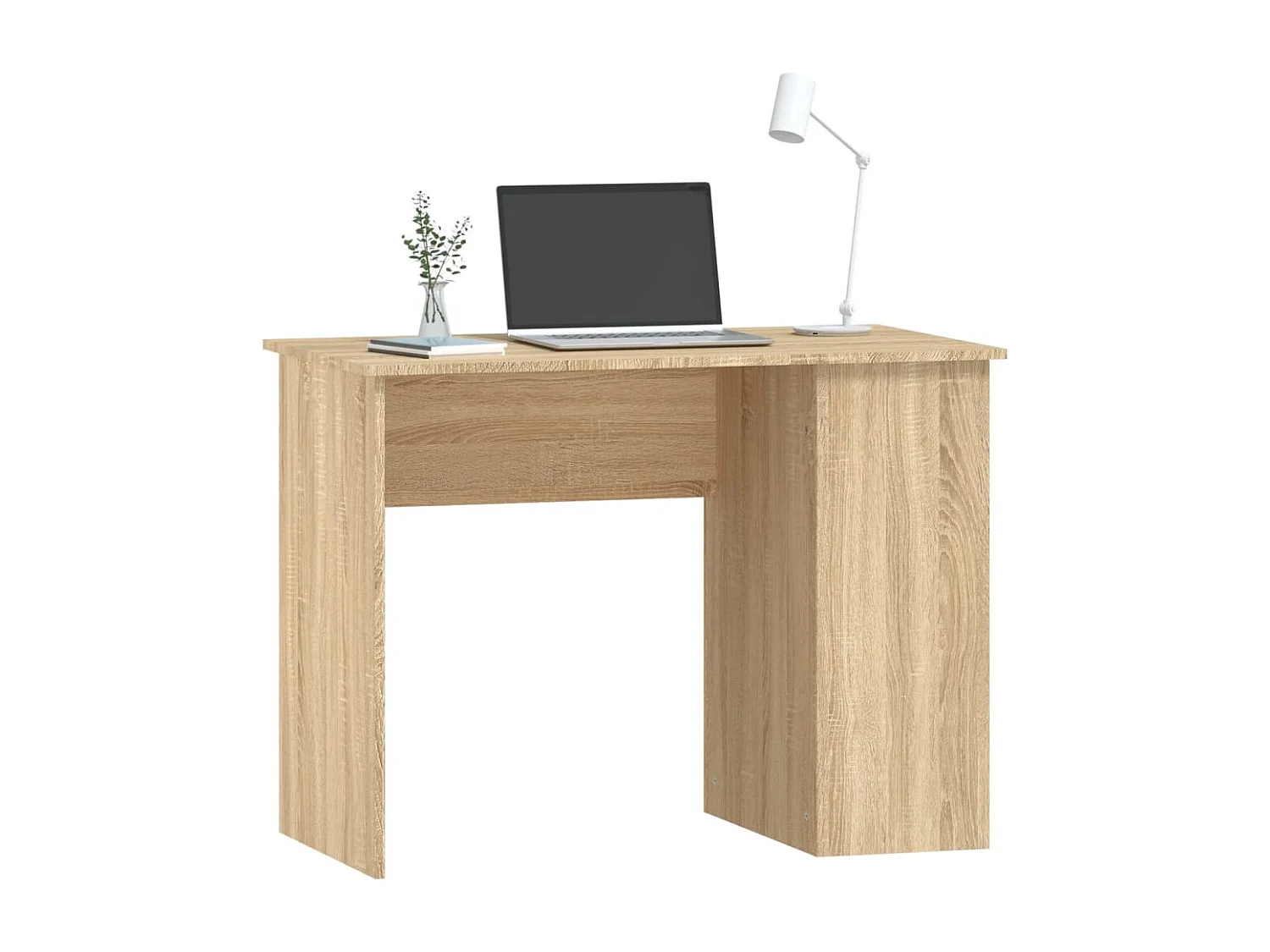 Bureau chêne sonoma 100x55x75 bois d'ingénierie