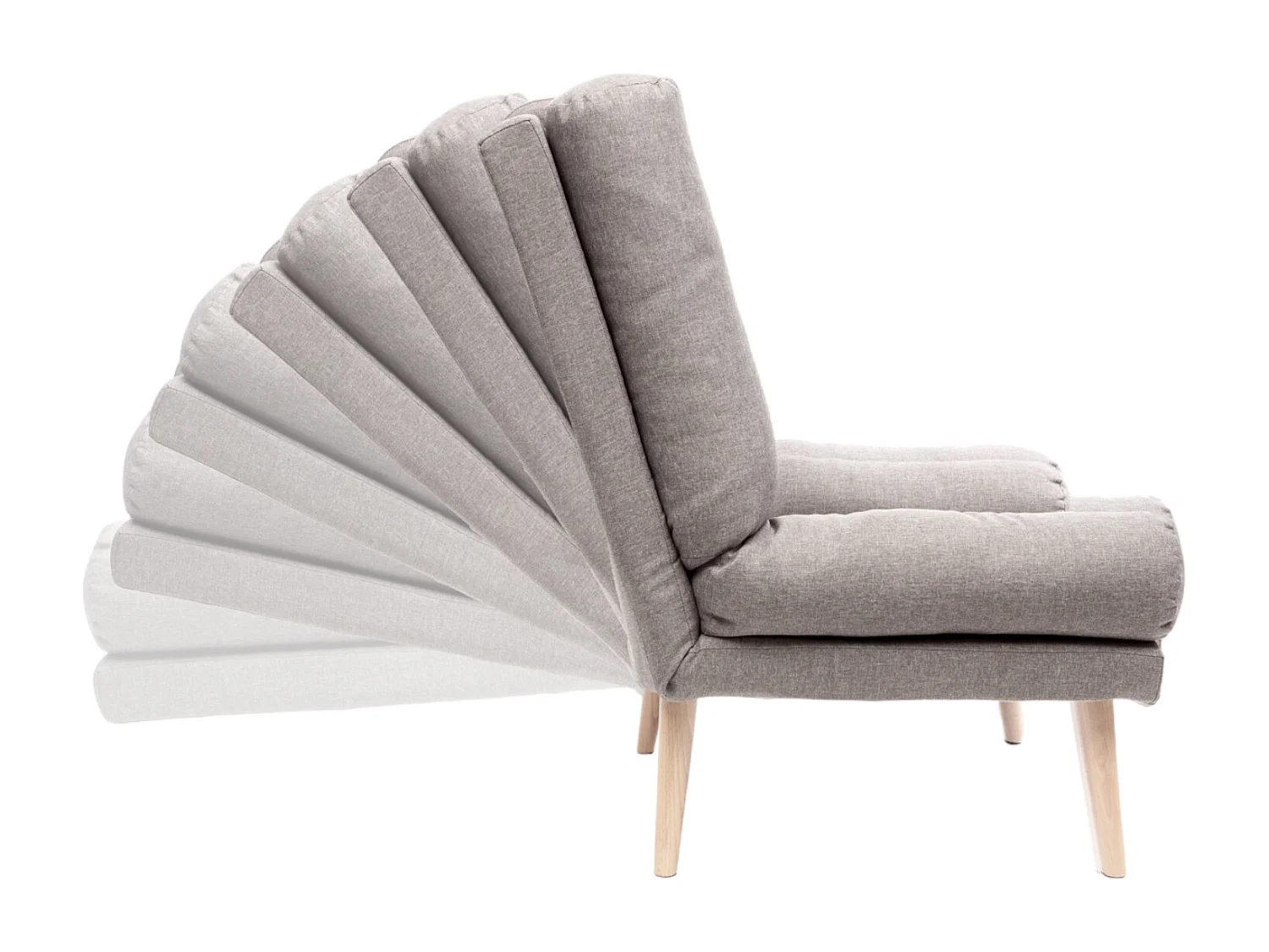 Liegesessel Sessel Relaxsessel Lola mit Fußhocker Rückenlehne 5-stufig einstellbar Farbe: Amor Velvet 4311 - dunkelgrün