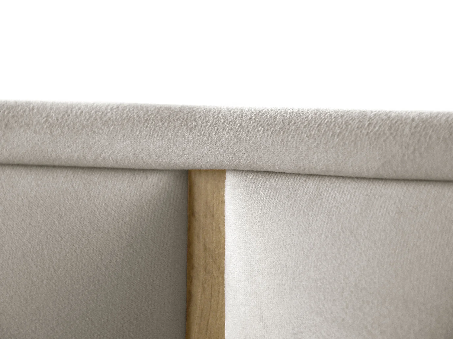 Doppelbett Luk I 160 x 200 cm ohne Matratze Bett mit Lattenrost Jugendbett Kopfteil mit Bettkasten ohne Nachttisch (Eiche artisan, Jasmine 21 - beige)