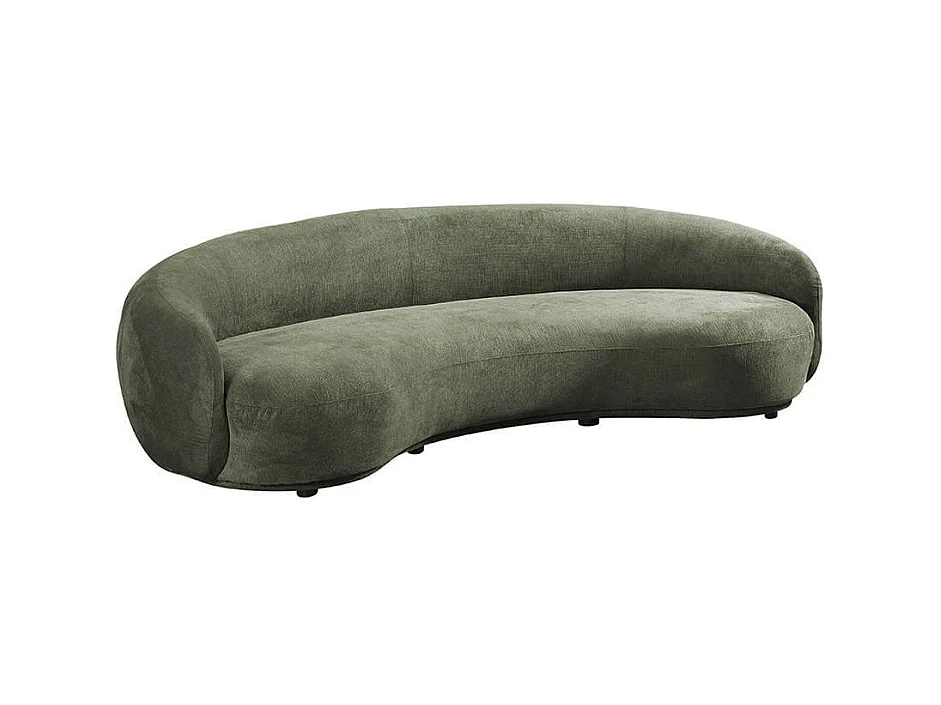 Home Deluxe - Canapé CASARA 258 x 128 x 72 cm - Tissu vert foncé