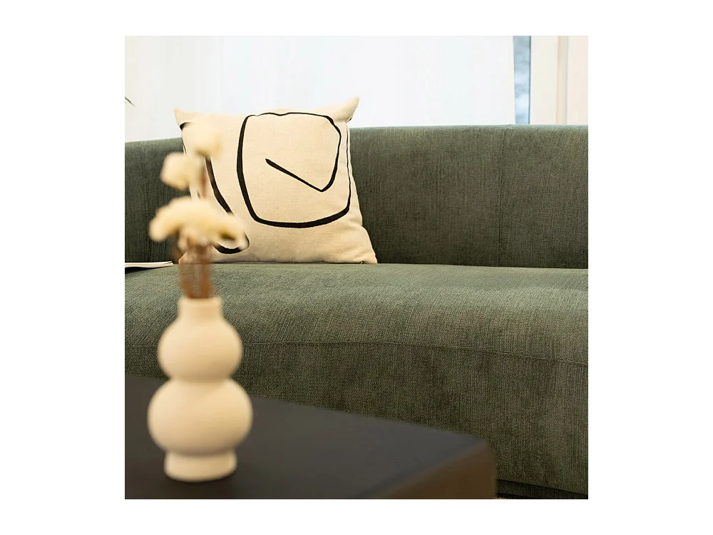 Home Deluxe - Canapé CASARA 258 x 128 x 72 cm - Tissu vert foncé