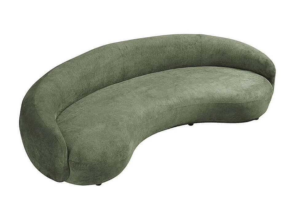 Home Deluxe - Canapé CASARA 258 x 128 x 72 cm - Tissu vert foncé