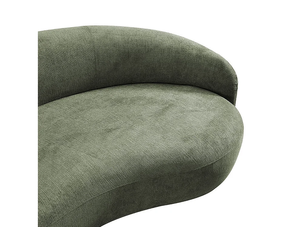 Home Deluxe - Canapé CASARA 258 x 128 x 72 cm - Tissu vert foncé