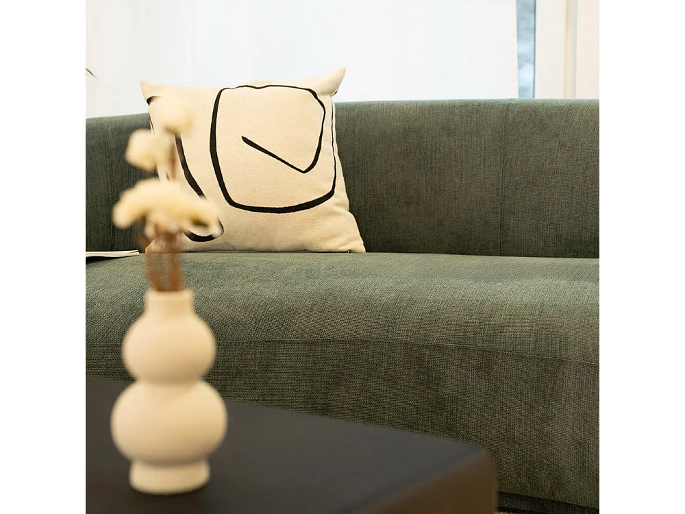 Home Deluxe - Canapé CASARA 258 x 128 x 72 cm - Tissu vert foncé