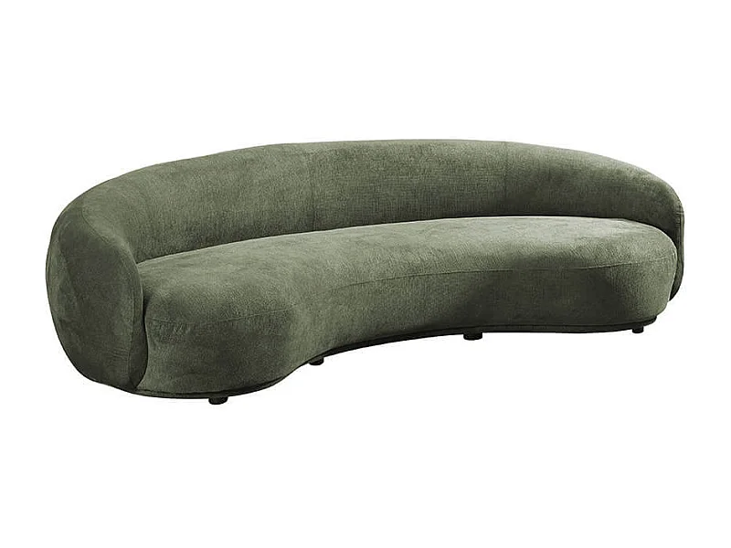 Home Deluxe - Canapé CASARA 258 x 128 x 72 cm - Tissu vert foncé
