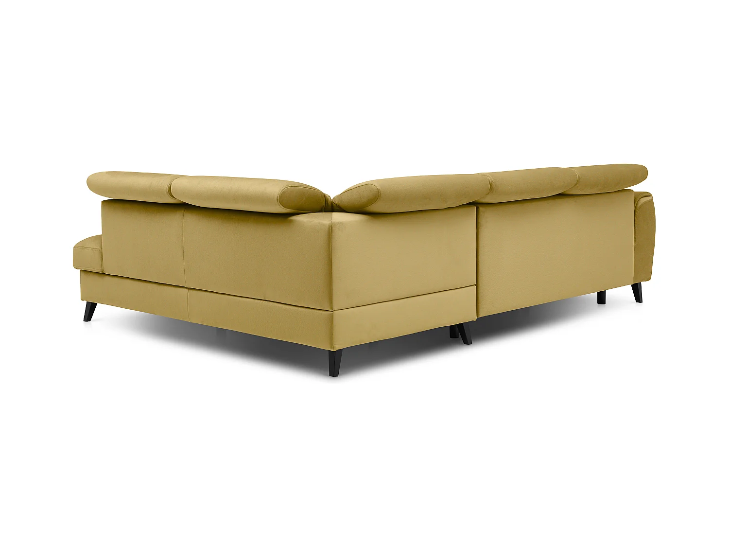 Canapé Corner Dino R/revêtement tissu/Jaune