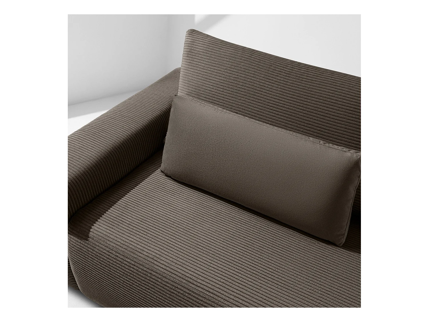 Sofa MOLLIS - 3-Sitzer - Braun