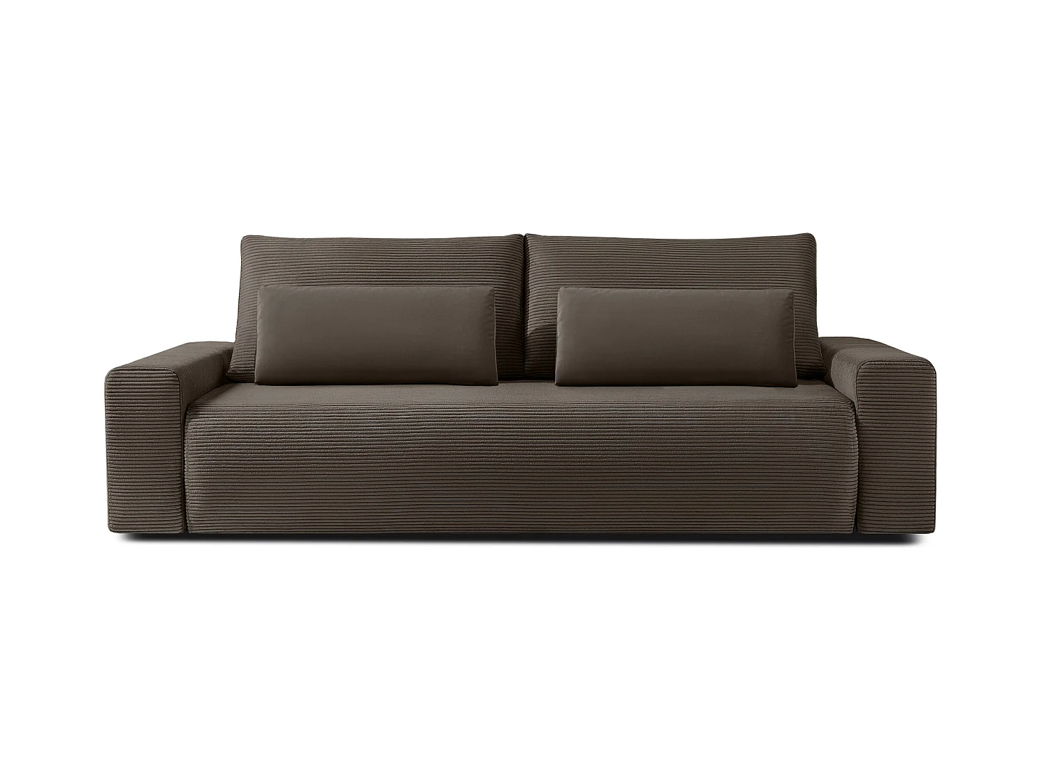 Canapé-lit - convertible - MOLLIS - 3 places - Brun