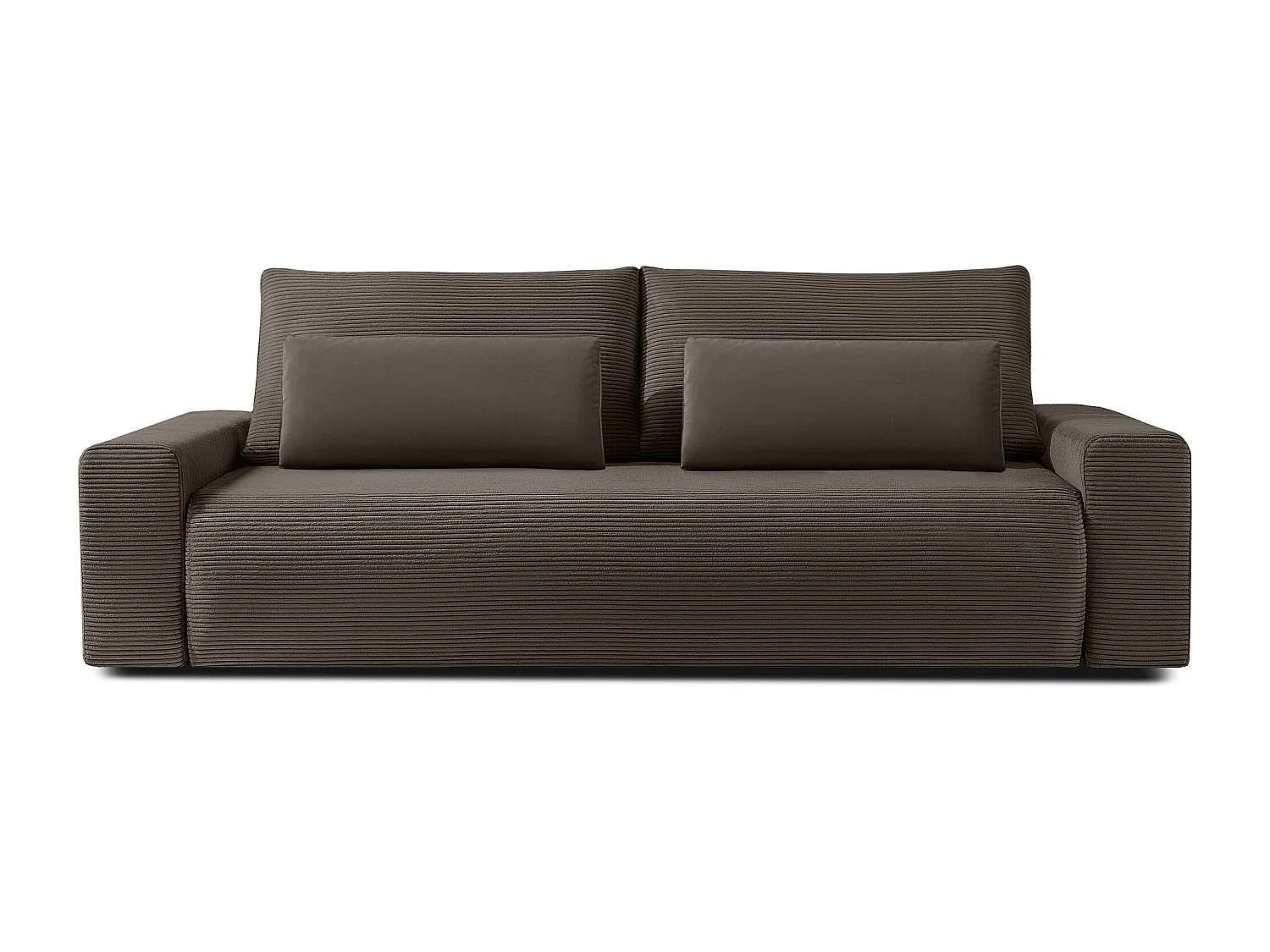 Sofa MOLLIS - 3-Sitzer - Braun