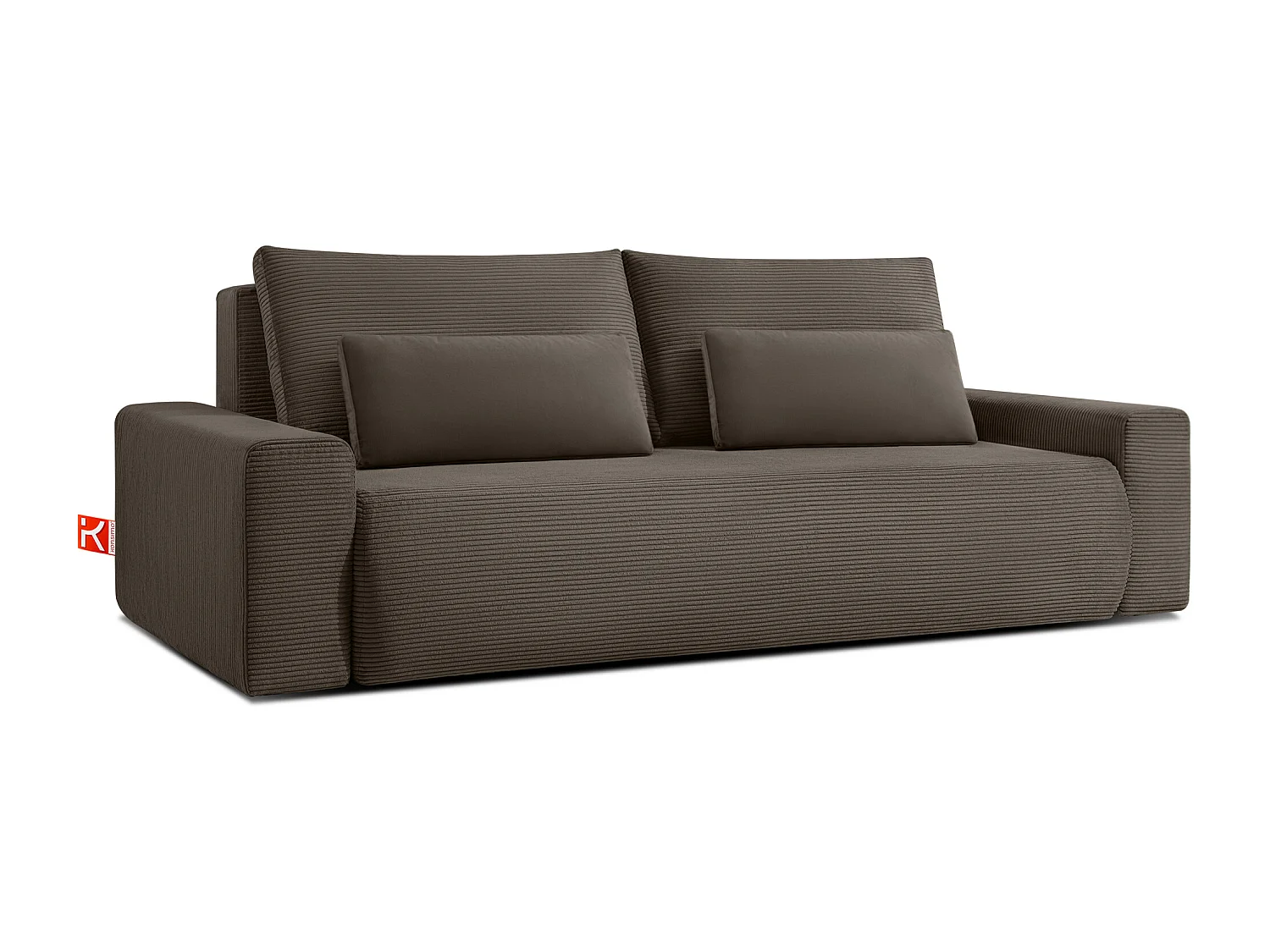 Sofa MOLLIS - 3-Sitzer - Braun
