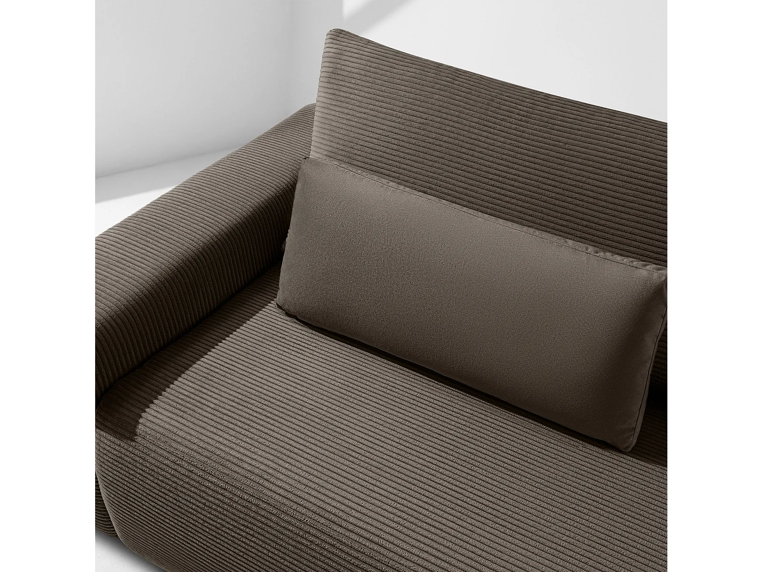 Sofa MOLLIS - 3-Sitzer - Braun