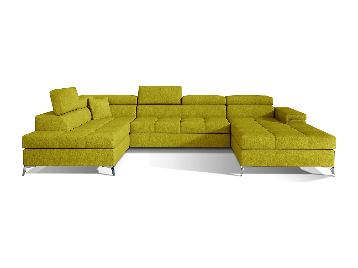 Canapé Corner Perano UL/revêtement tissu/Jaune