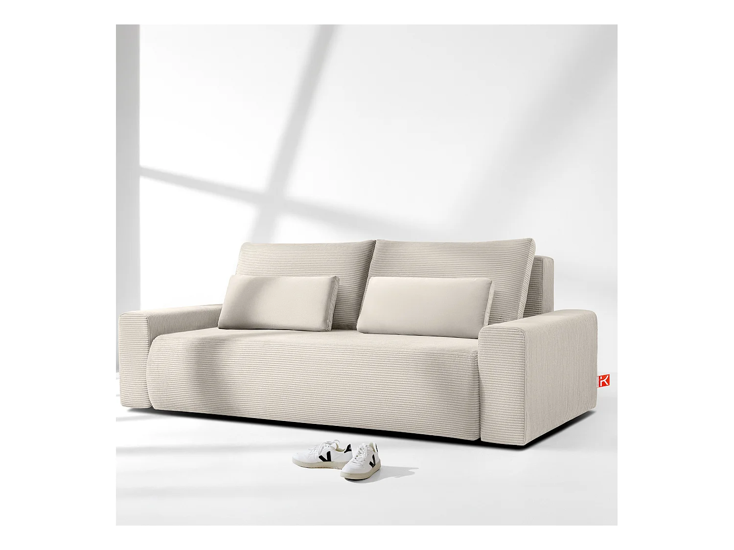 Sofa MOLLIS - 3-Sitzer - Ecru