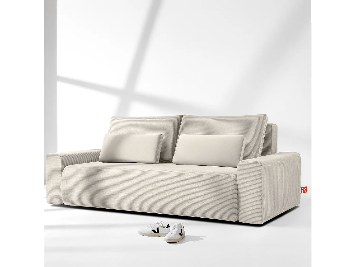 Sofa MOLLIS - 3-Sitzer - Ecru