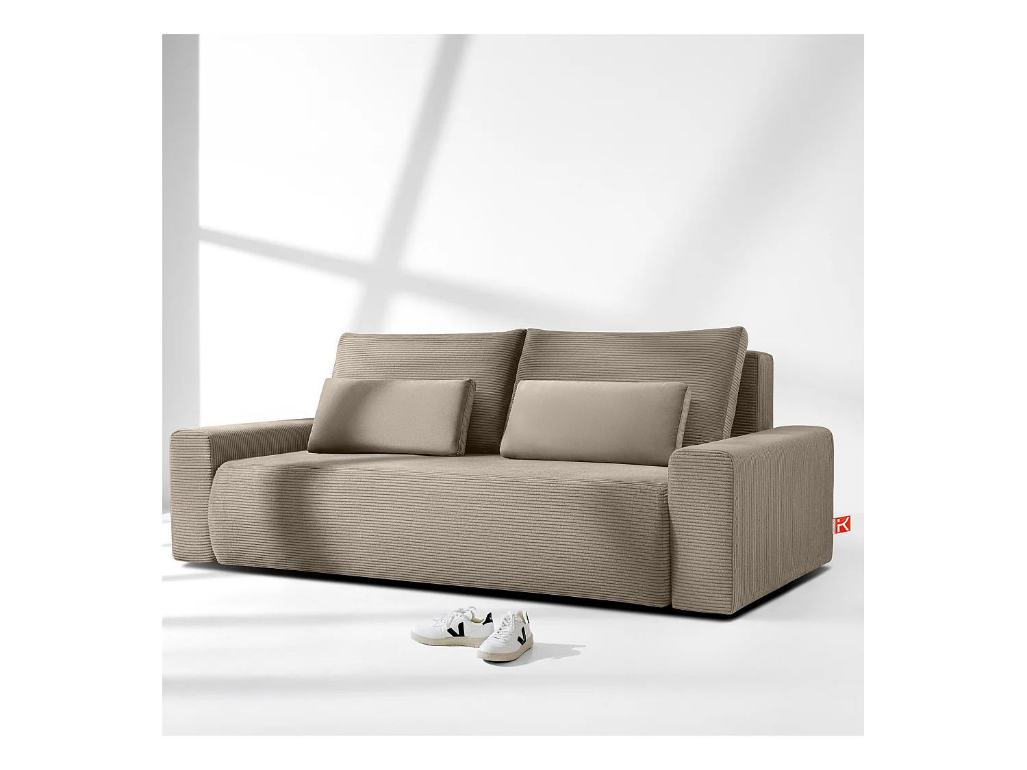 Sofa MOLLIS - 3-Sitzer - Beige