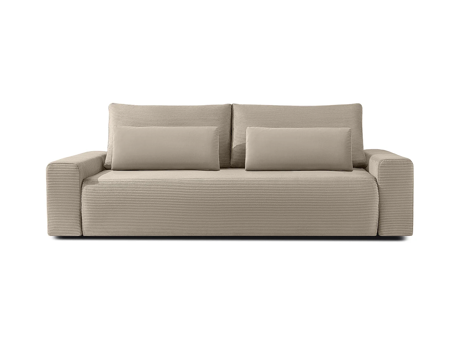 Canapé-lit - convertible - MOLLIS - 3 places - Beige