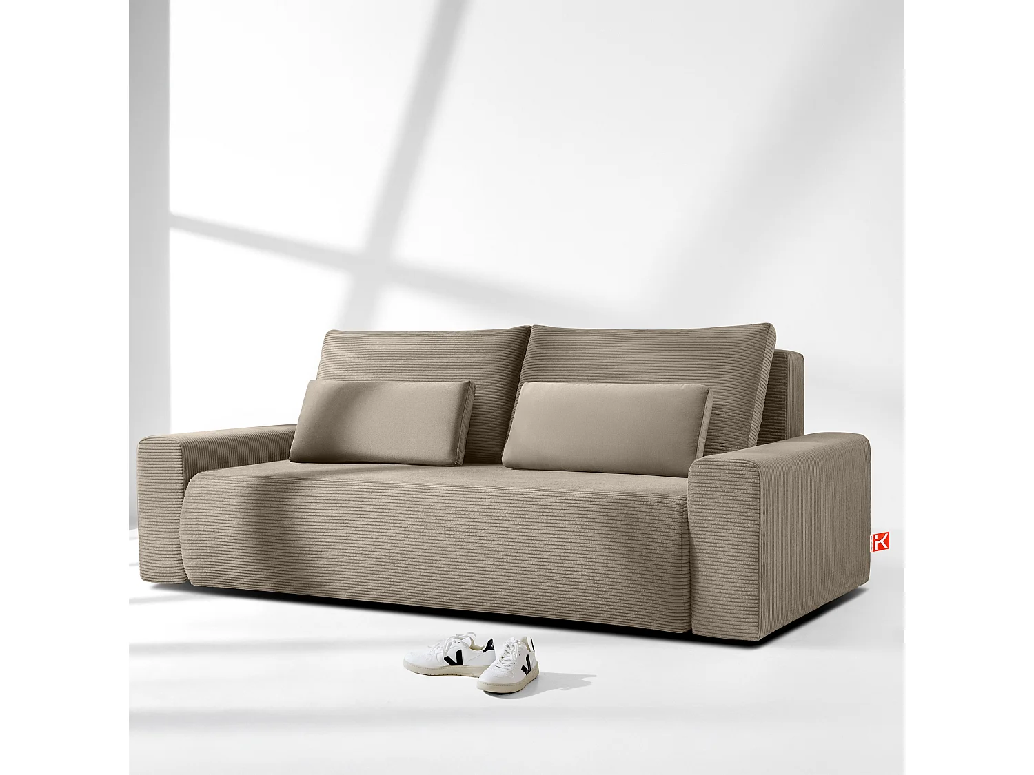 Sofa MOLLIS - 3-Sitzer - Beige