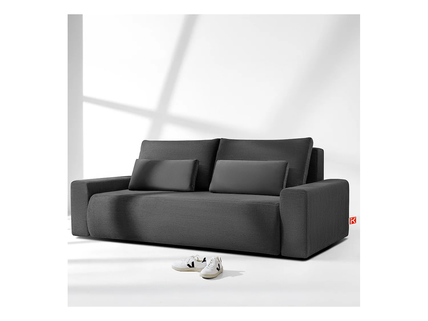 Sofa MOLLIS - 3-Sitzer - Grau