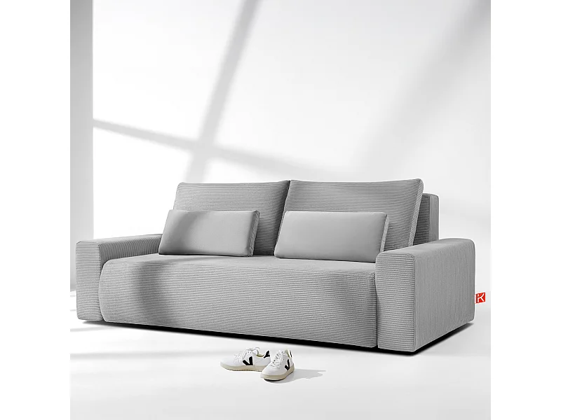 Sofa MOLLIS - 3-Sitzer - Hellgrau