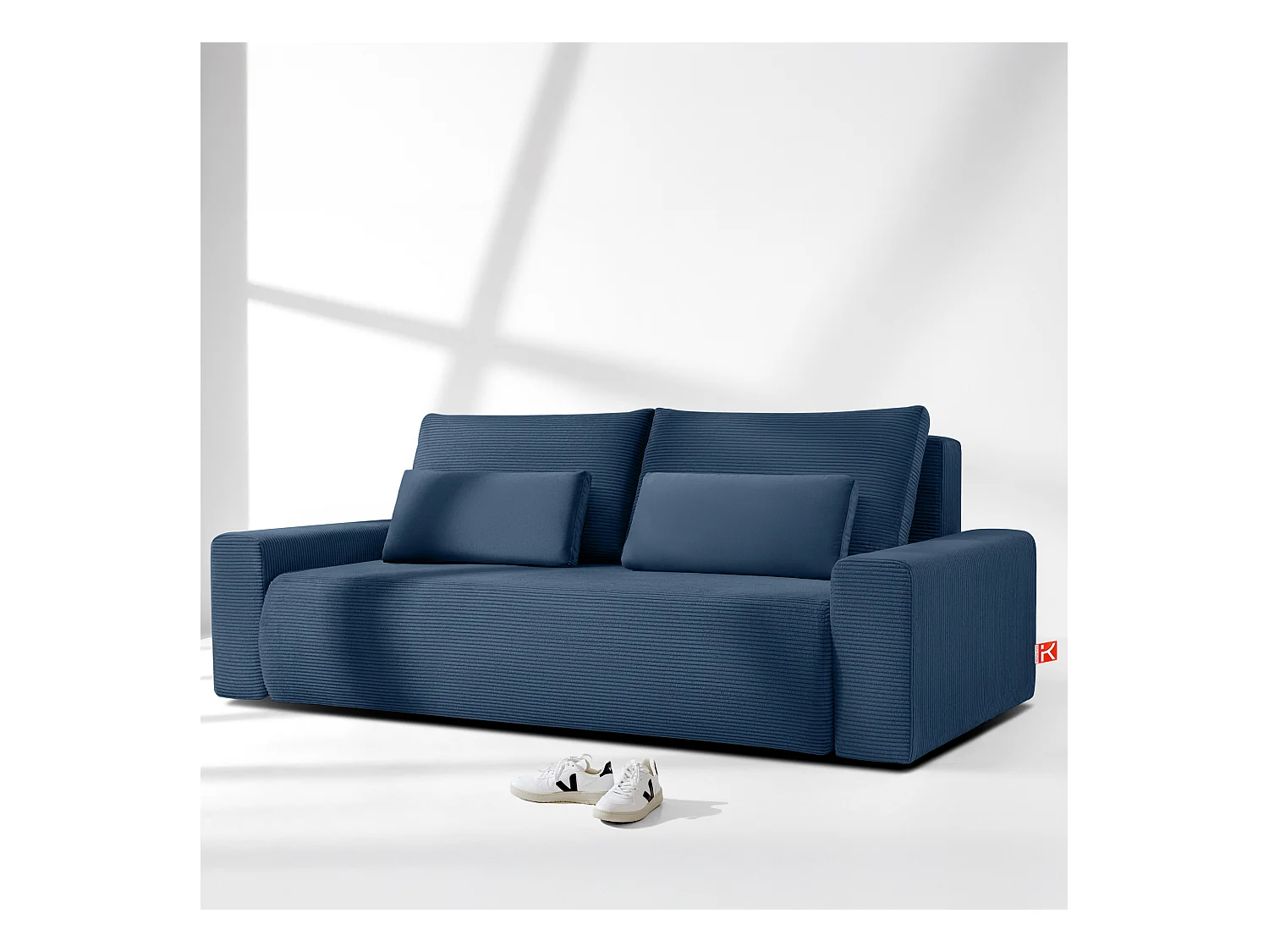 Sofa MOLLIS - 3-Sitzer - Dunkelblau