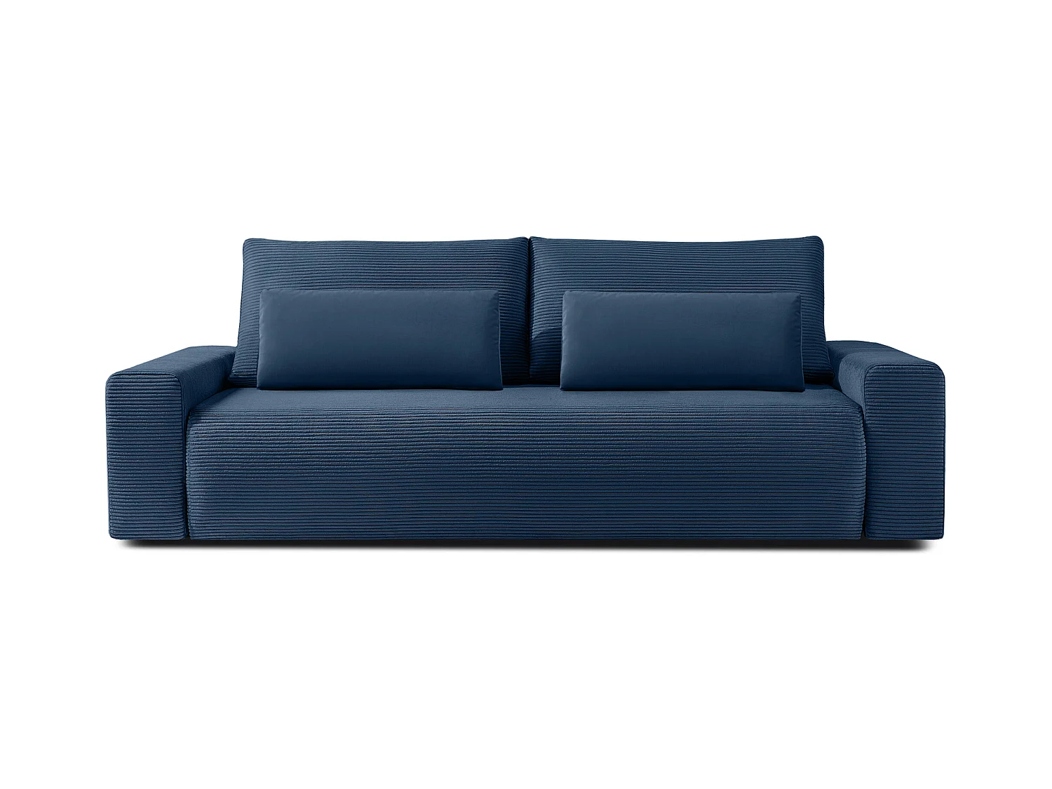 Canapé-lit - convertible - MOLLIS - 3 places - Bleu foncé