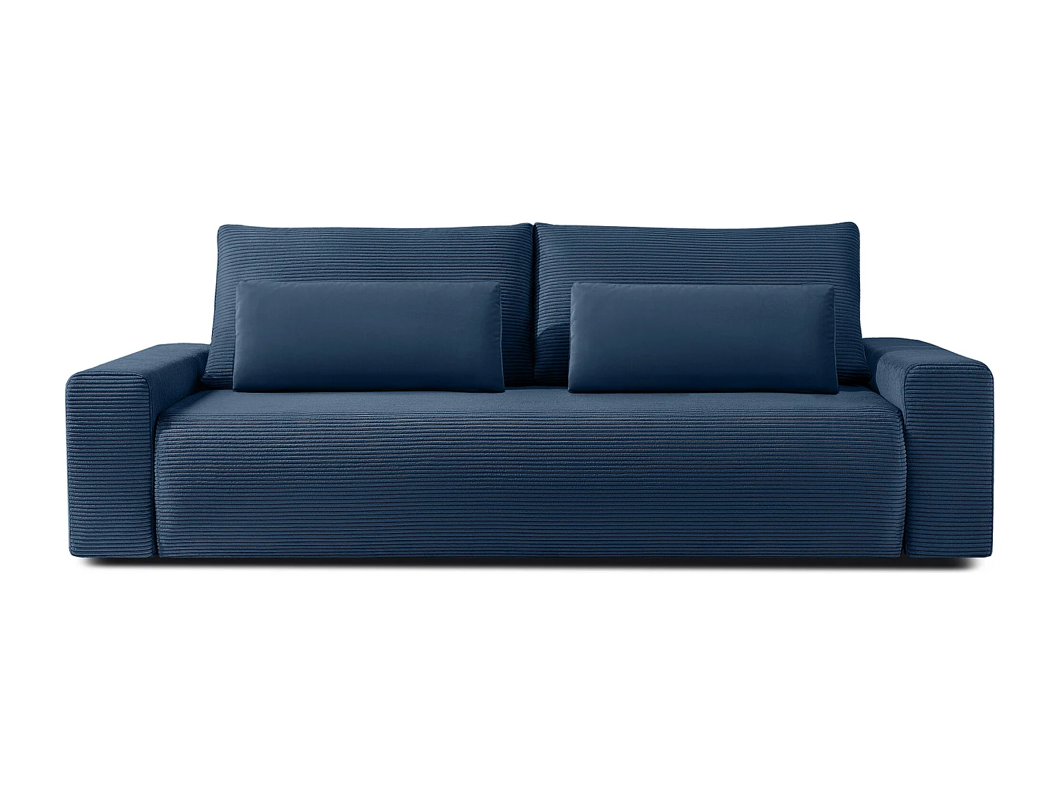 Canapé-lit - convertible - MOLLIS - 3 places - Bleu foncé