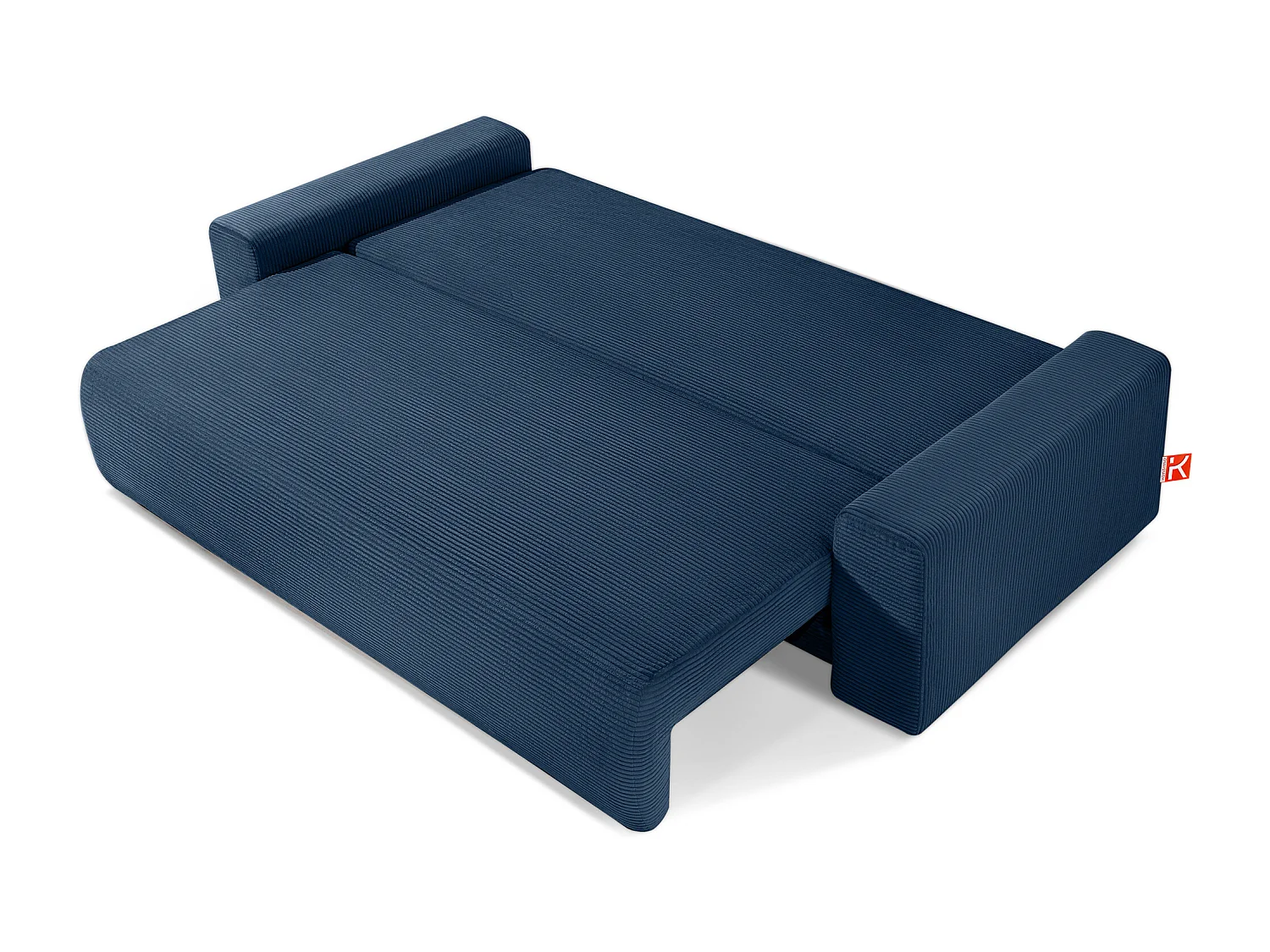 Canapé-lit - convertible - MOLLIS - 3 places - Bleu foncé