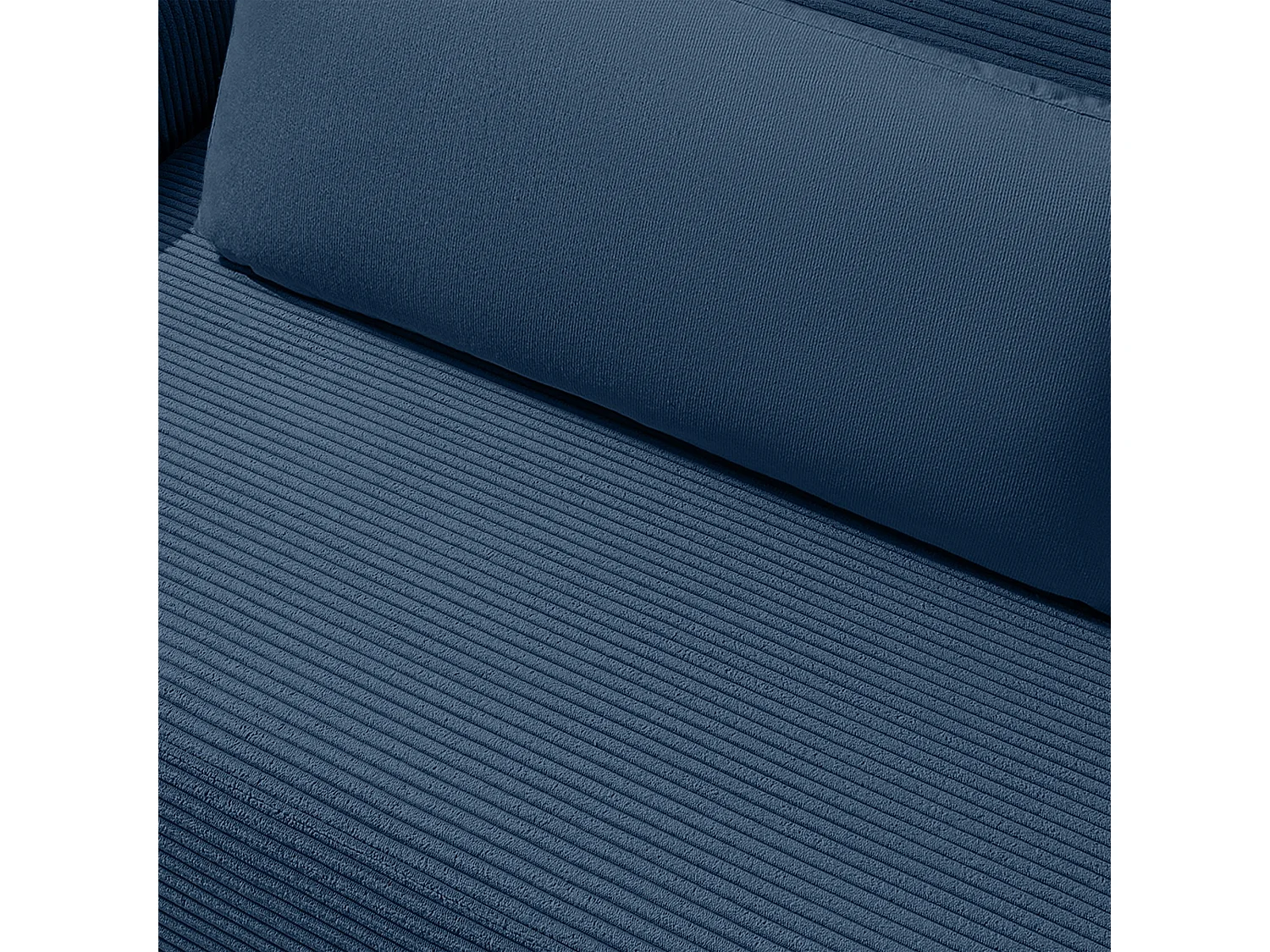 Canapé-lit - convertible - MOLLIS - 3 places - Bleu foncé