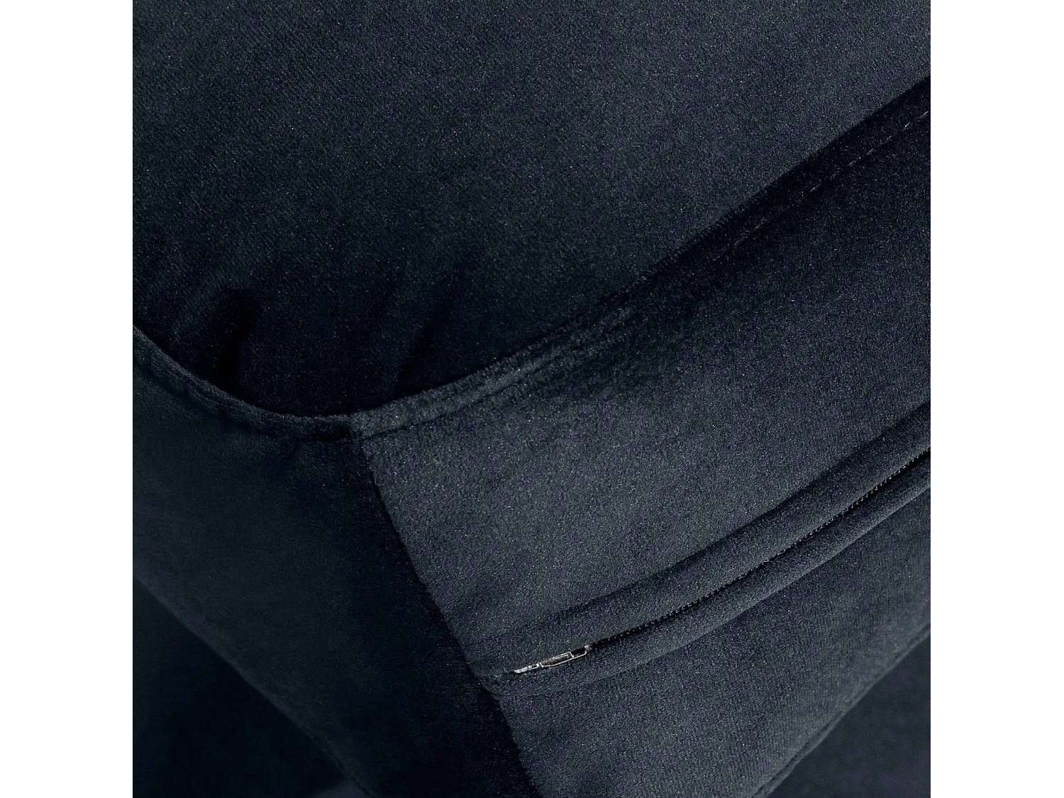 Ecksofa links - modern - ZUCCO - 4-Sitzer - Veloursstoff - Marineblau