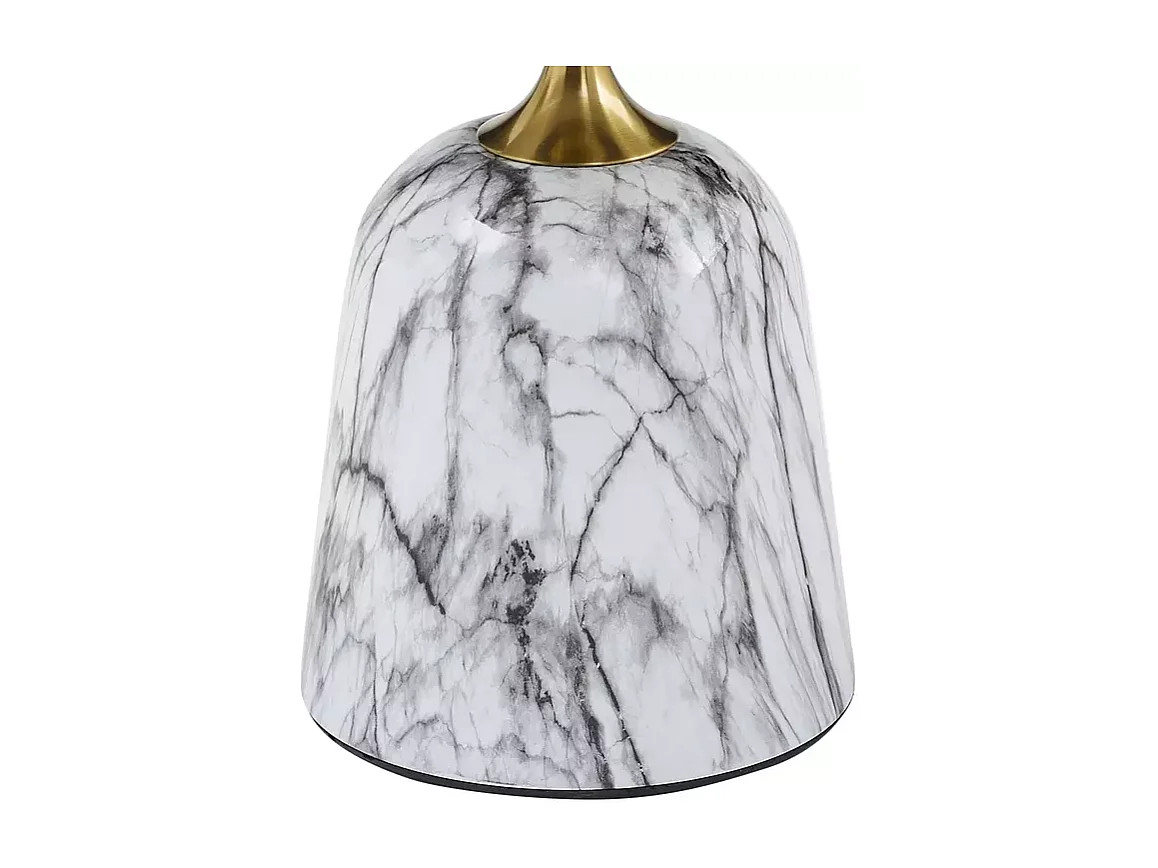 Table d'appoint Gamma/Céramique Métal/Blanc