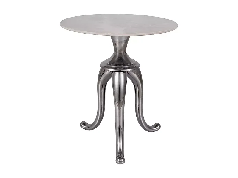 Beistelltisch Snake/Keramik/Metall/Grau