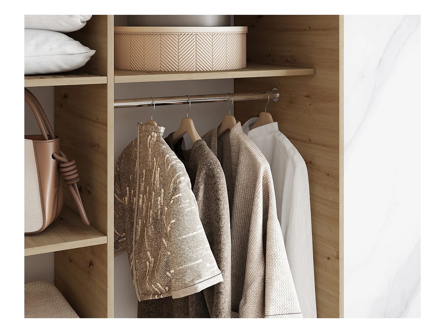 Armoire Platon (180 cm)/Portes coulissantes/Artisan