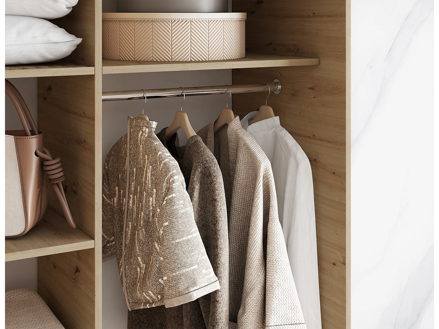 Armoire Platon (180 cm)/Portes coulissantes/Artisan