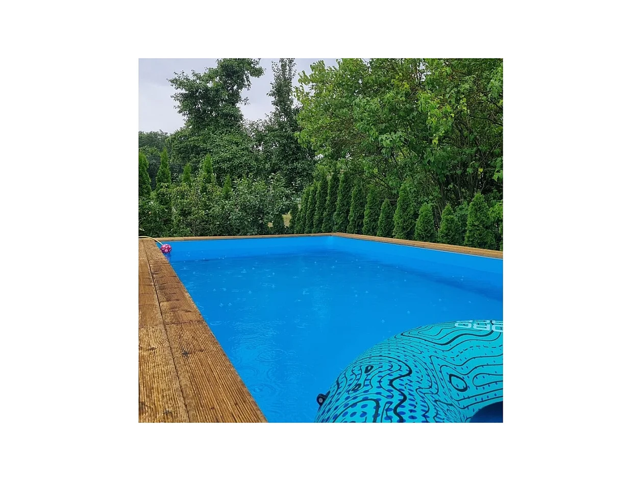 Piscine en bois Aqua 8.5x4.35 - H.1.45 m fixations à visser - BAS7309OSPL+SZA - ALTANKA