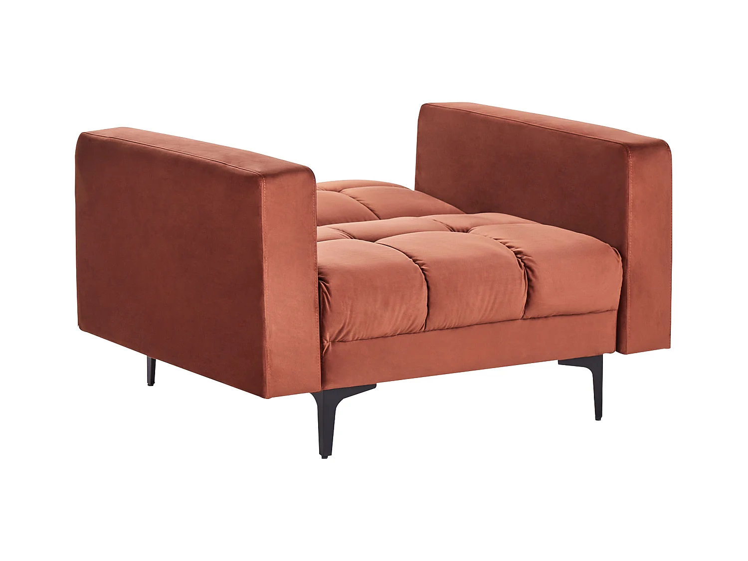 Fauteuil ALNES Velours Rouge clair