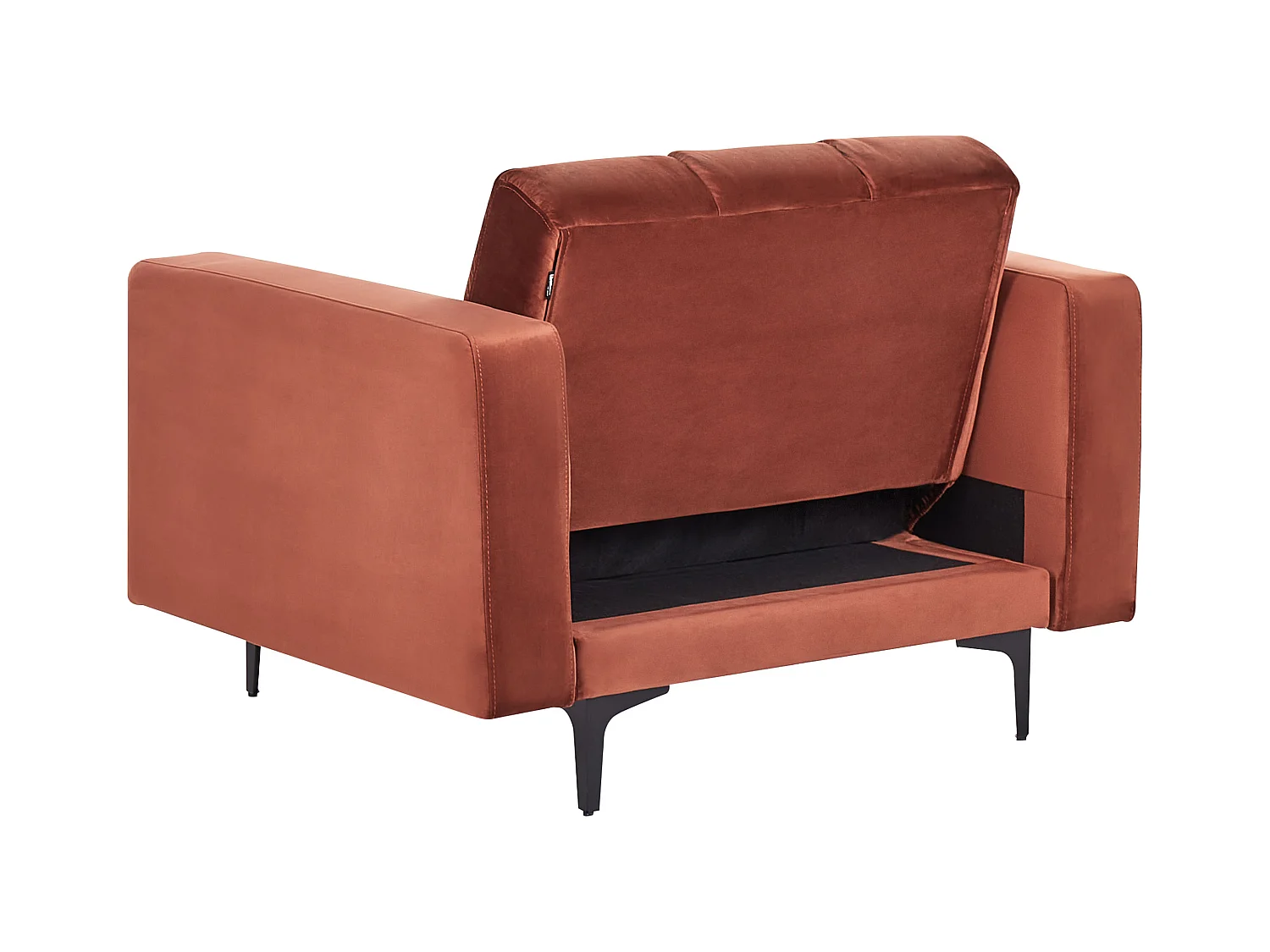 Fauteuil ALNES Velours Rouge clair