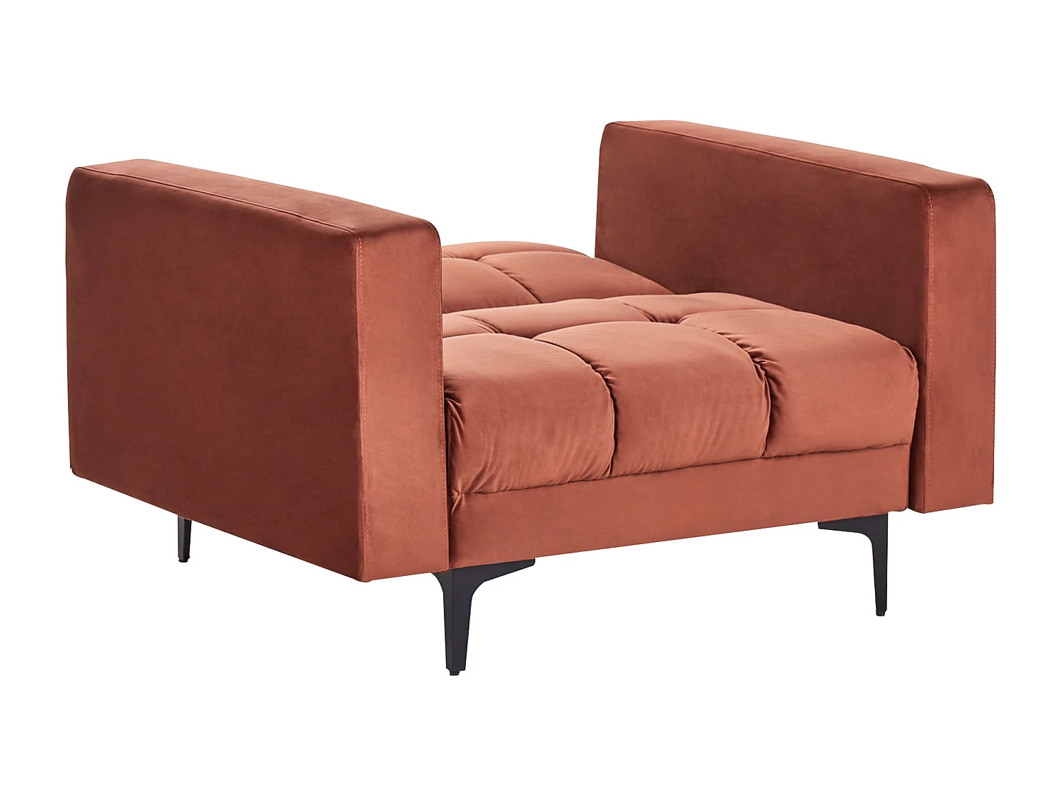 Fauteuil ALNES Velours Rouge clair