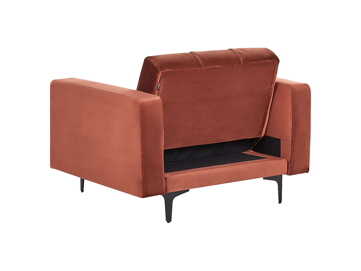 Sessel ALNES Samtstoff Hellrot