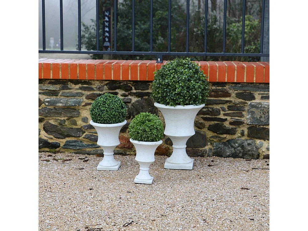 Médicis béton blanc 18 x 24 cm