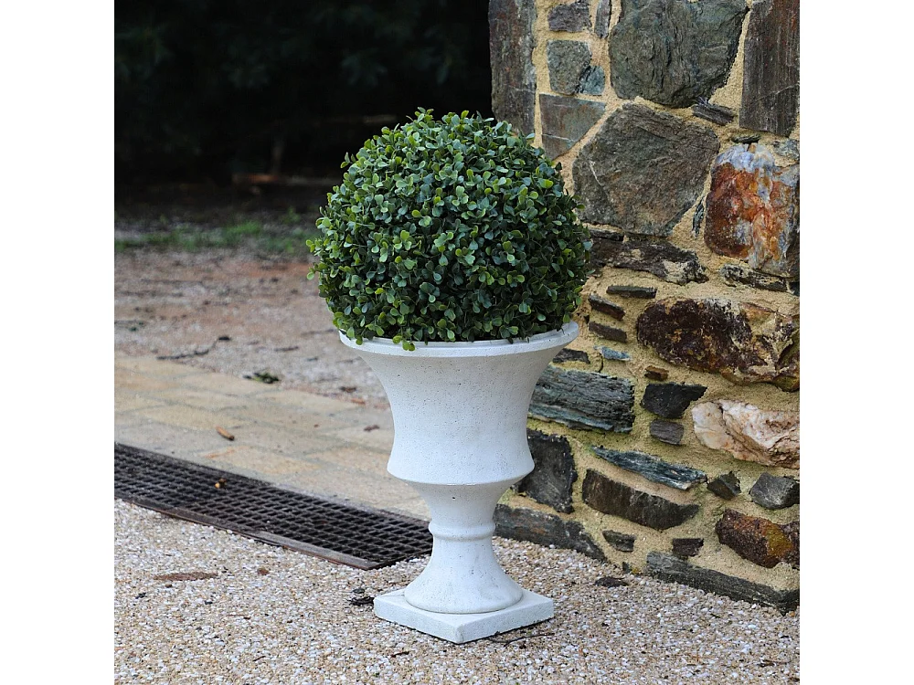 Médicis béton blanc 18 x 24 cm