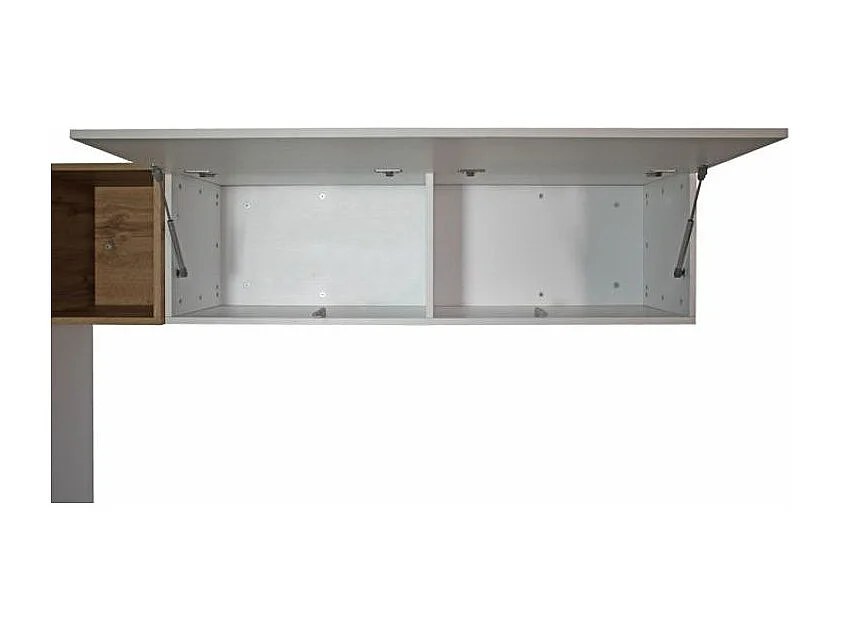 Modulaire TV-wandophanging design wit en naturel Lina L 214 cm - 4 stuks