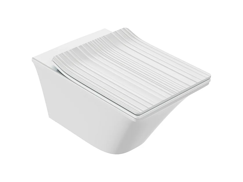 WC suspendu sans bride JACOB DELAFON Grands Boulevards caréné + abattant