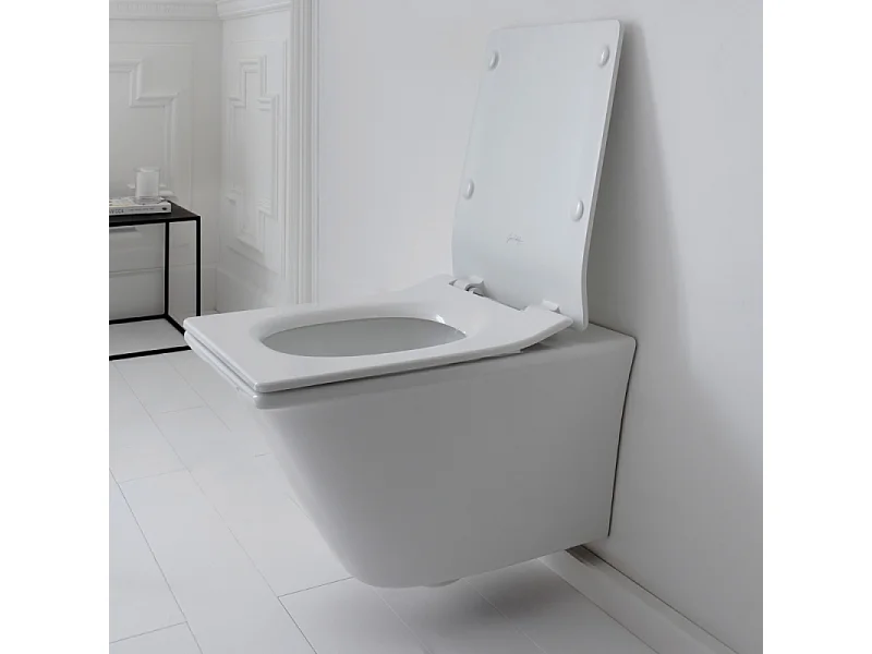 WC suspendu sans bride JACOB DELAFON Grands Boulevards caréné + abattant