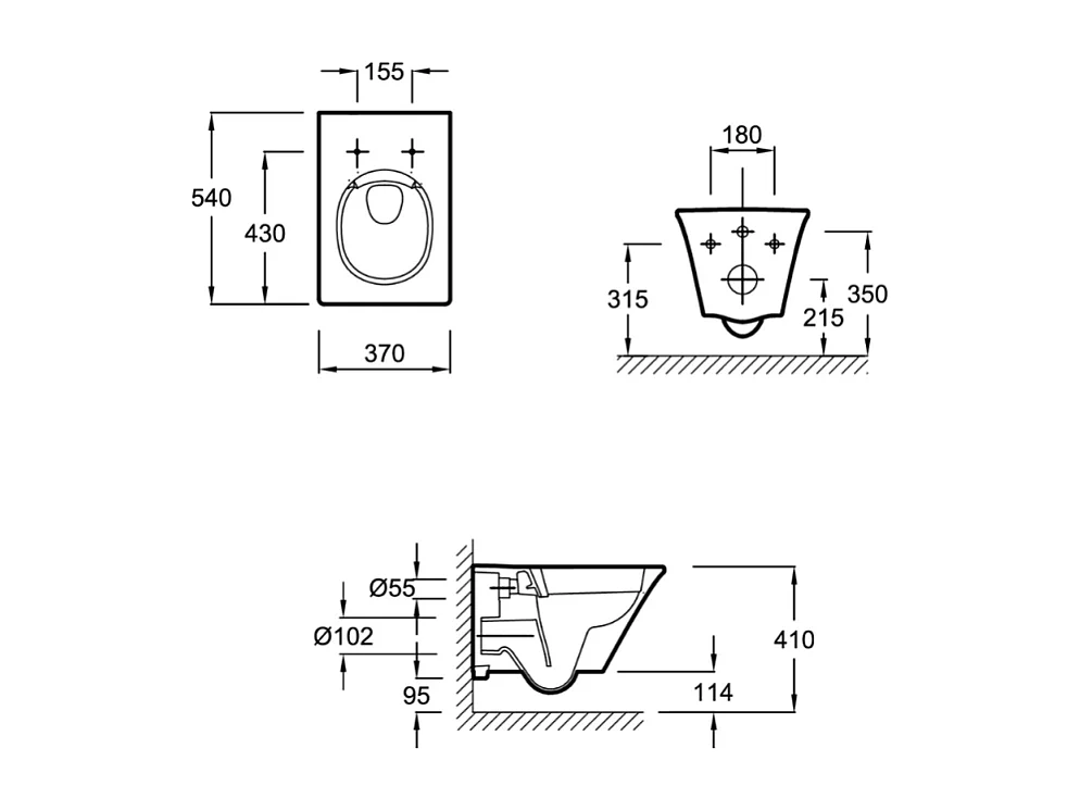 WC suspendu sans bride JACOB DELAFON Grands Boulevards caréné + abattant