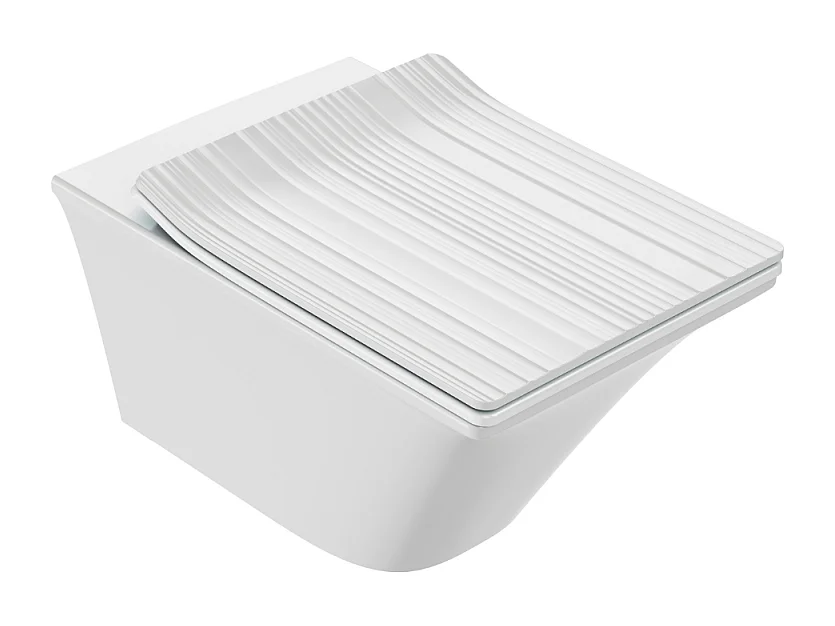 WC suspendu sans bride JACOB DELAFON Grands Boulevards caréné + abattant